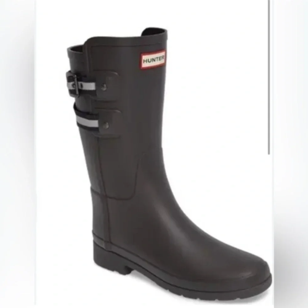 ✨Hunter Dark Gray Rain Boots with Buckle